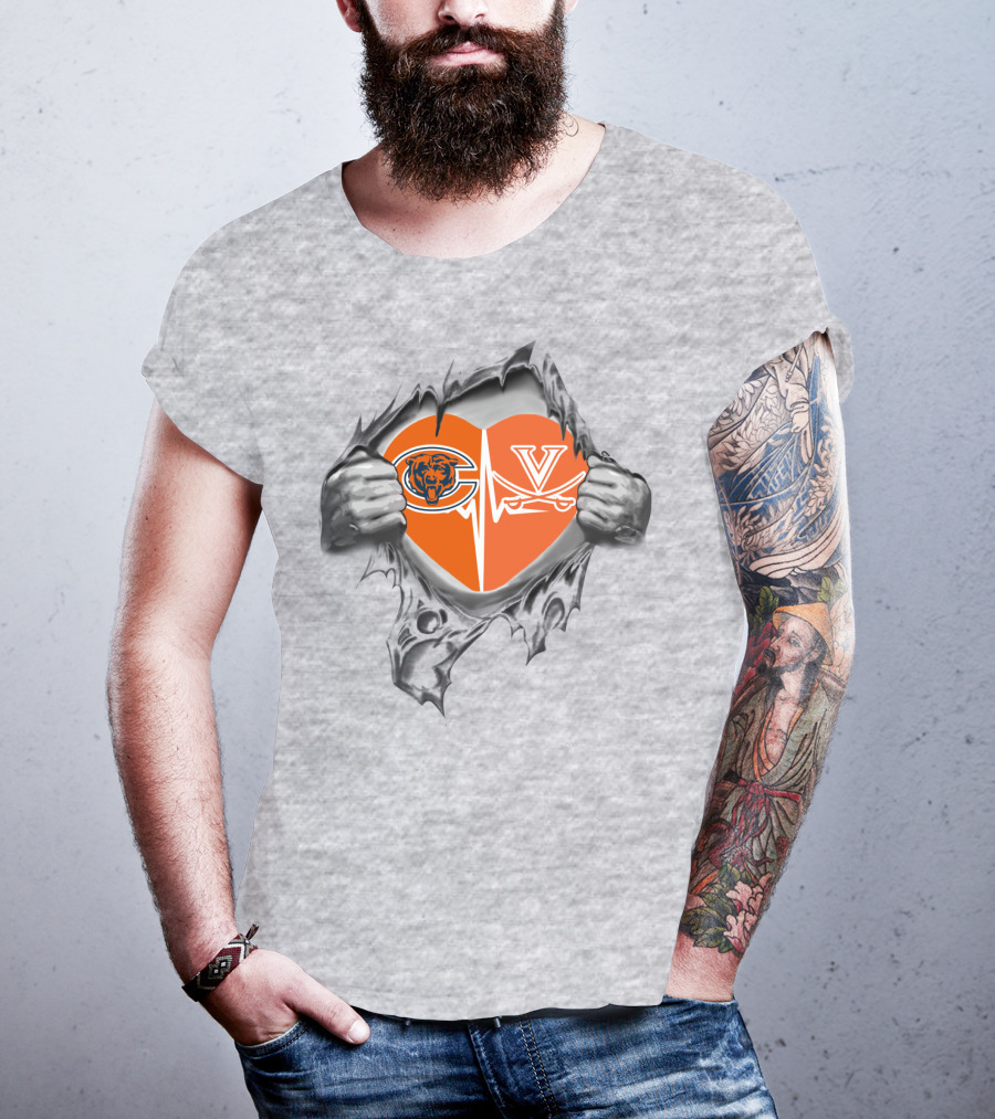 Bears Cavaliers Heartbeat Passion T-Shirt