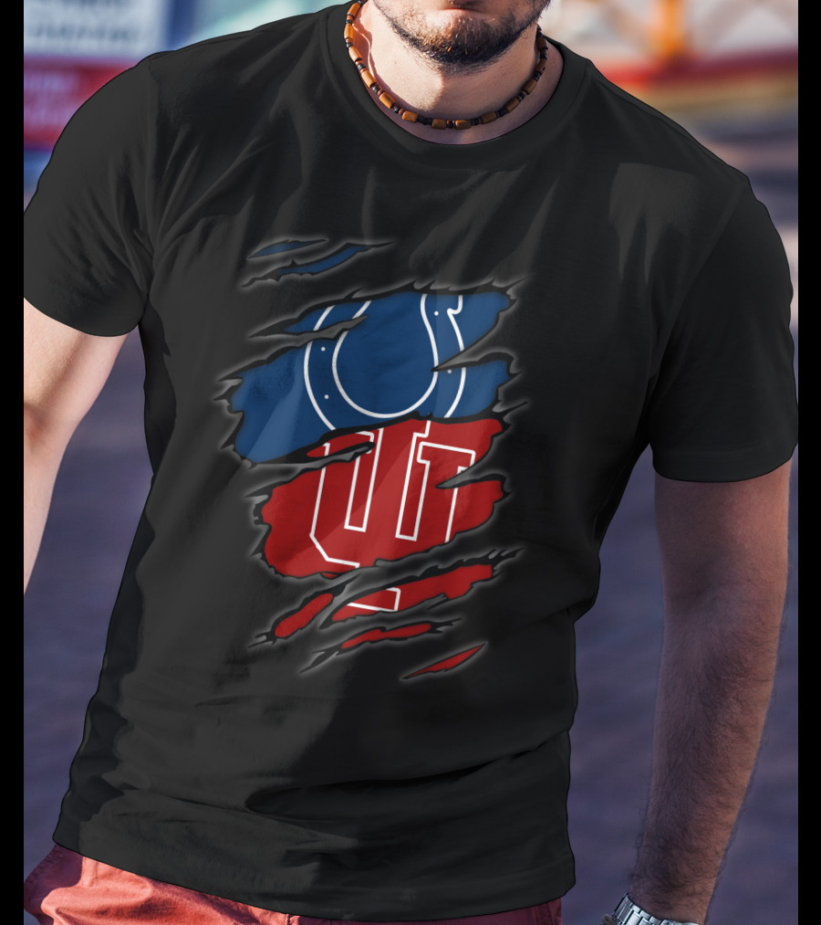 Colts Hoosiers Ripped Layered T-Shirt