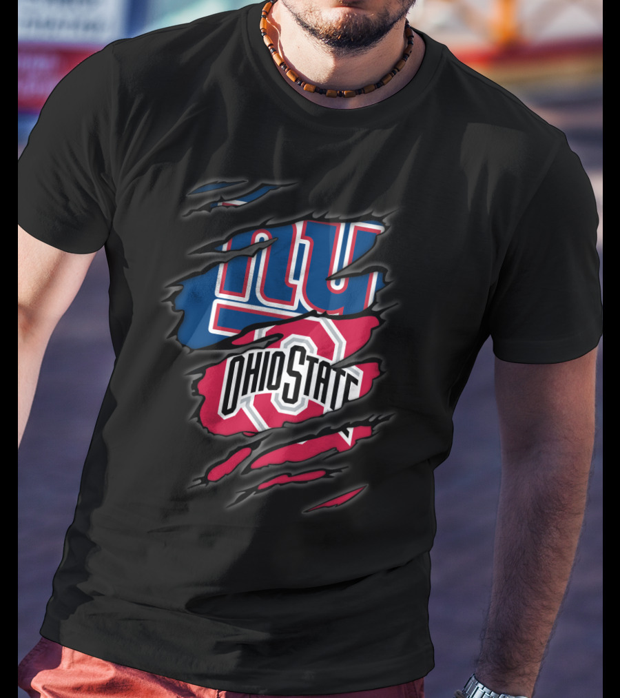 New York Giants Ohio State Buckeyes Dual T-Shirt