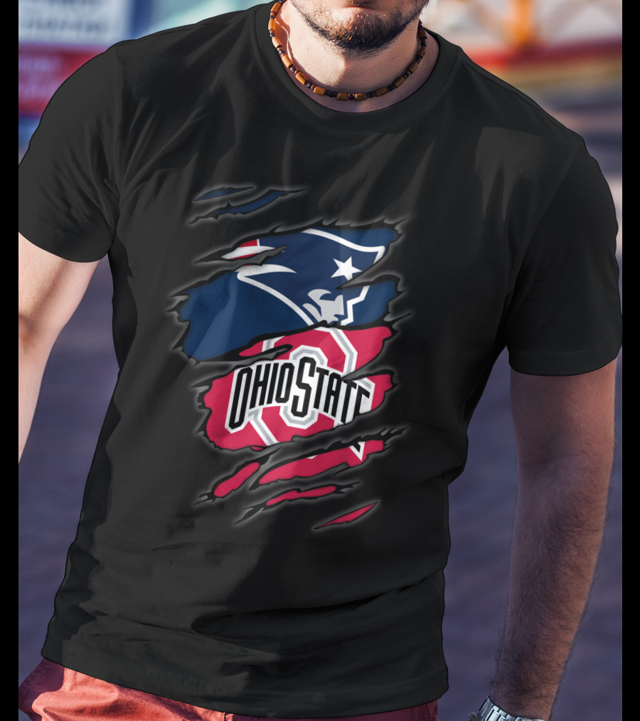 Patriots Ohio State Logo Mashup T-Shirt