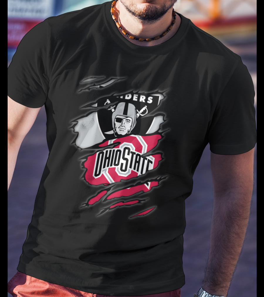 Raiders Ohio State Buckeyes Crossover T-Shirt
