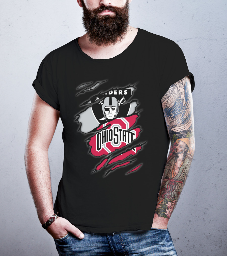 Raiders Ohio State Buckeyes Crossover T-Shirt