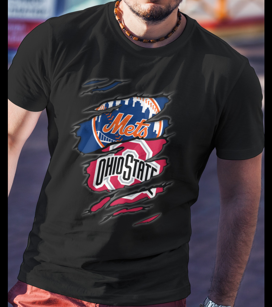 Mets Ohio State Ripped Layers T-Shirt