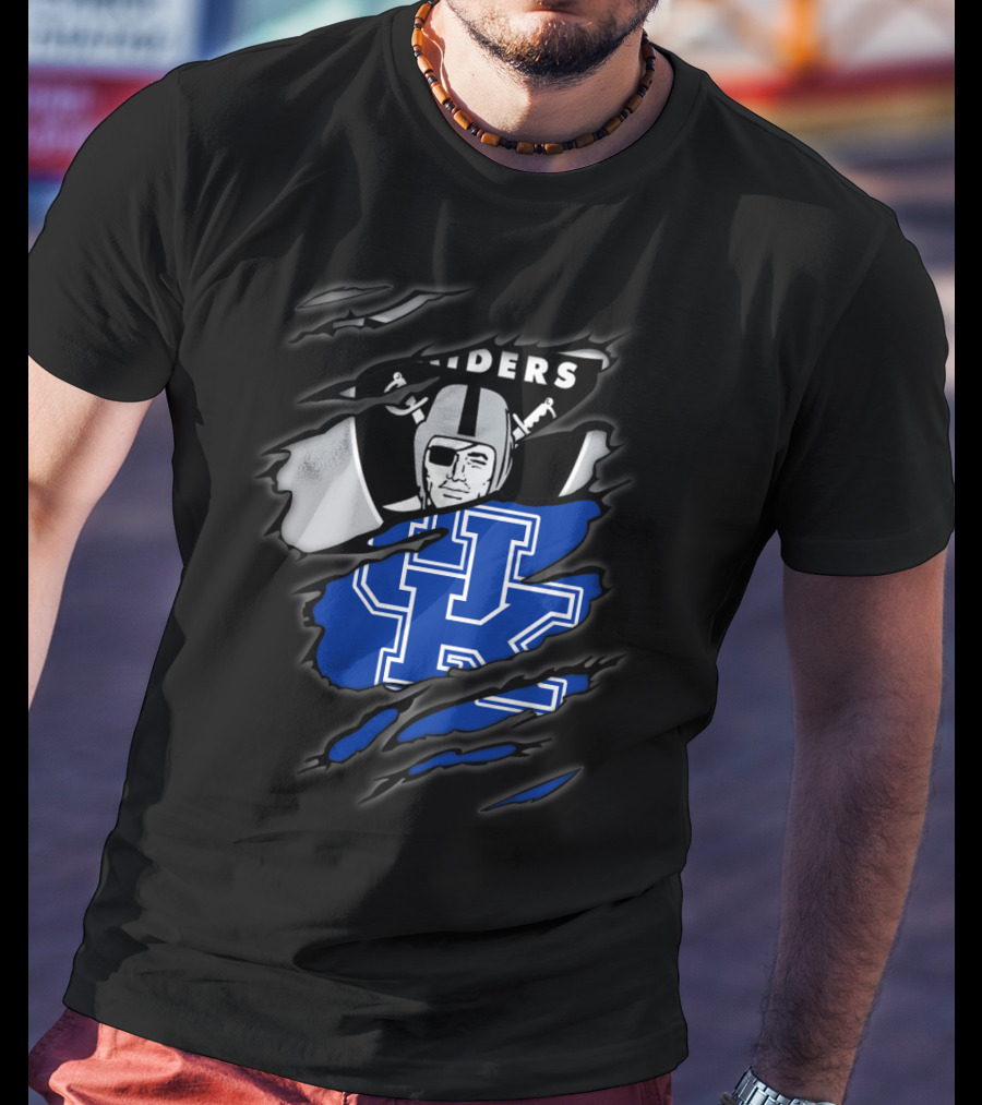Raiders Kentucky Wildcats Fusion T-Shirt