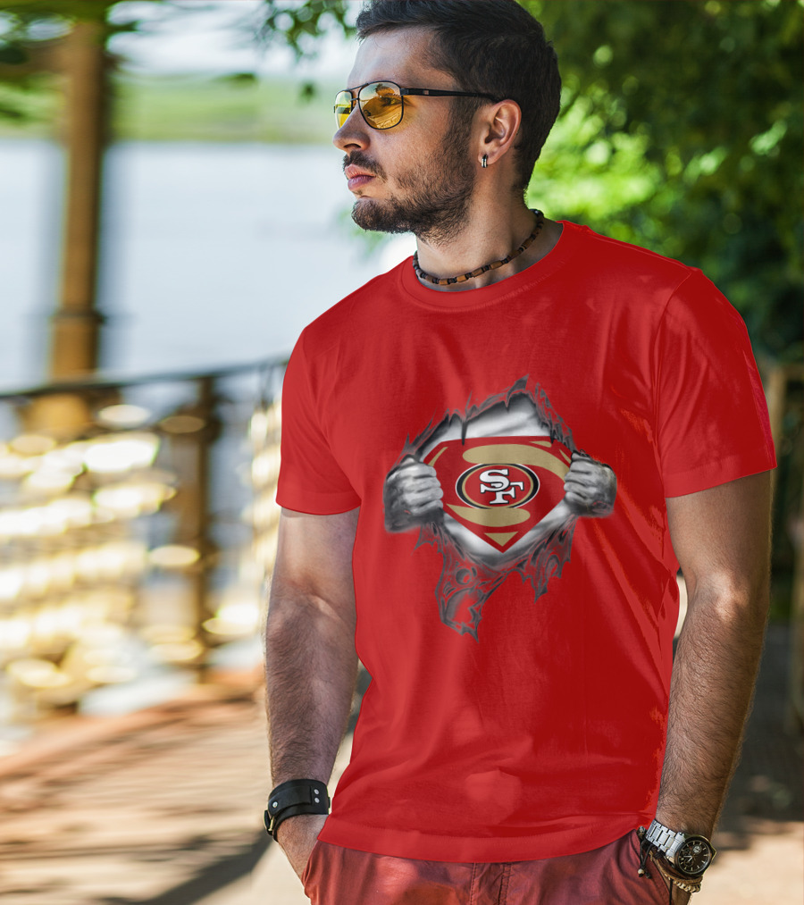 49ers SF Logo Superman T-Shirt