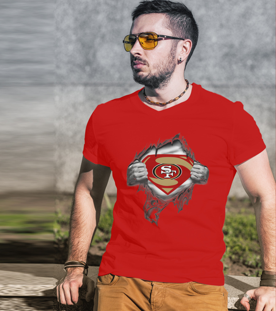 49ers SF Logo Superman T-Shirt
