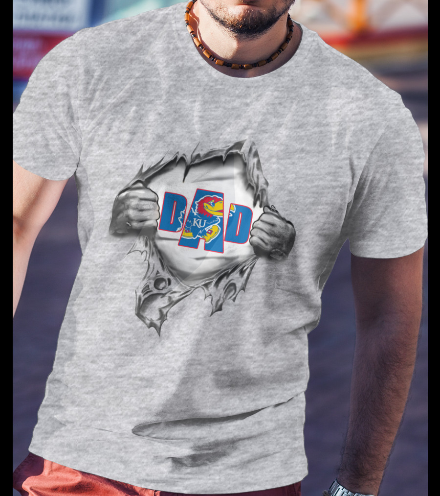 Kansas Jayhawks Ku Dad T-Shirt