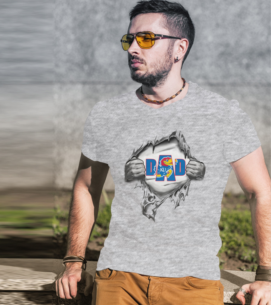 Kansas Jayhawks Ku Dad T-Shirt