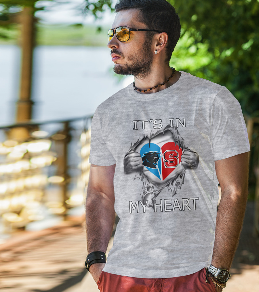 Panthers NC State It's In My Heart T-Shirt