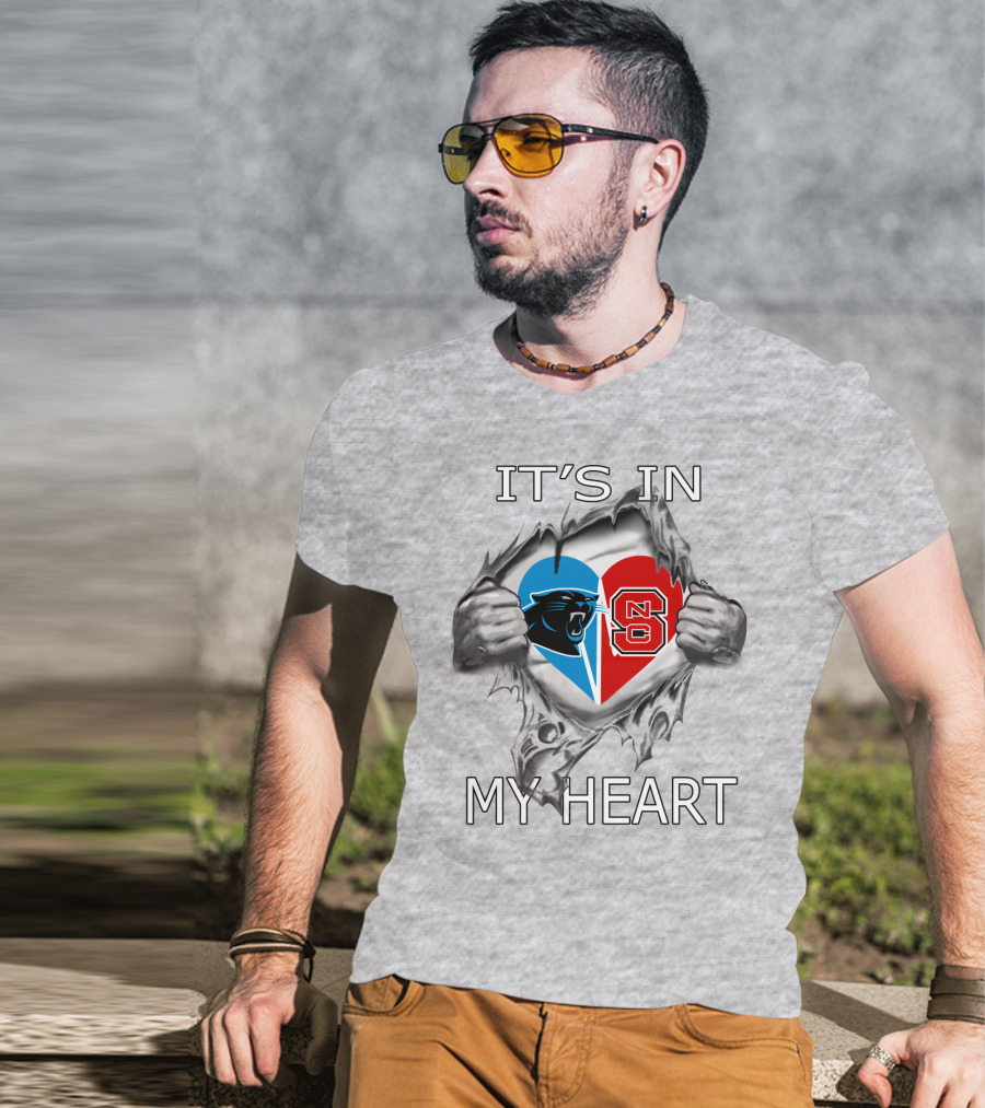Panthers NC State It's In My Heart T-Shirt