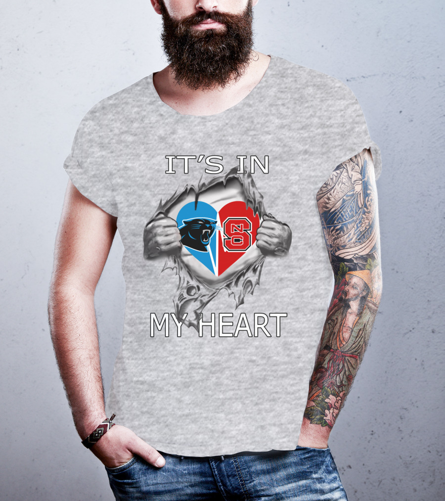 Panthers NC State It's In My Heart T-Shirt