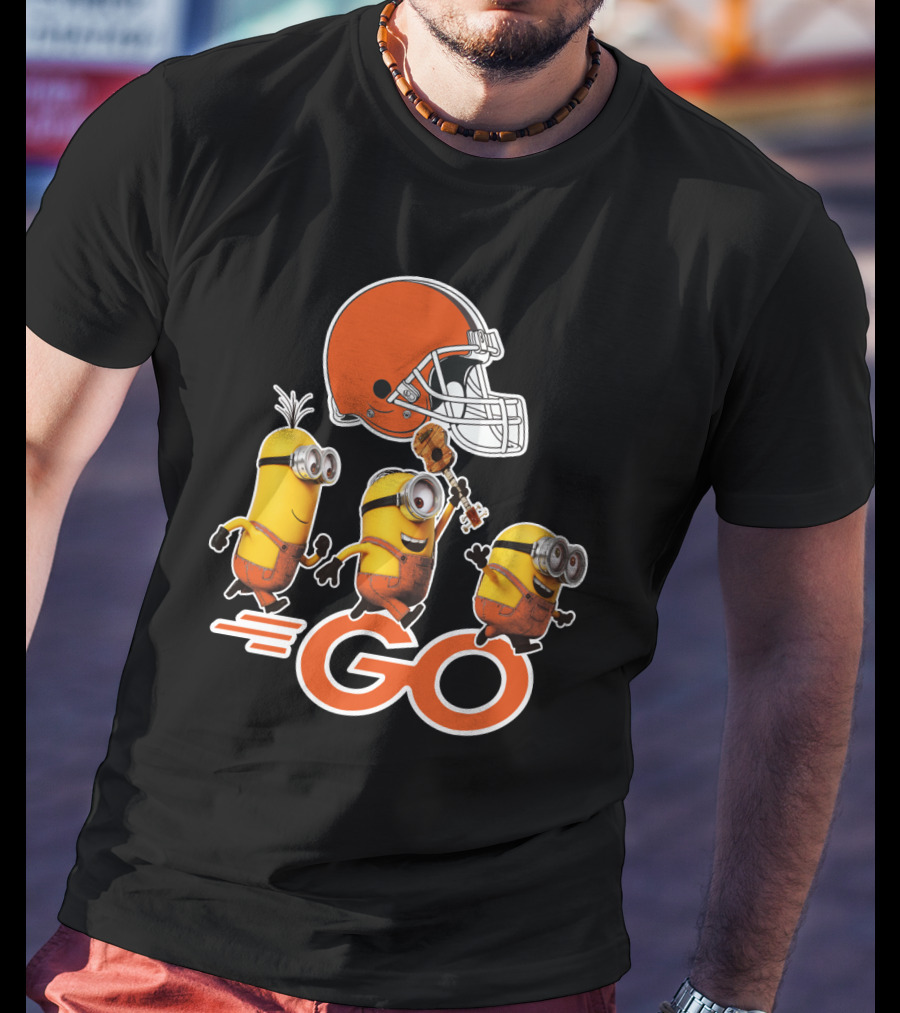 Cleveland Browns Minions Go Helmet T-Shirt