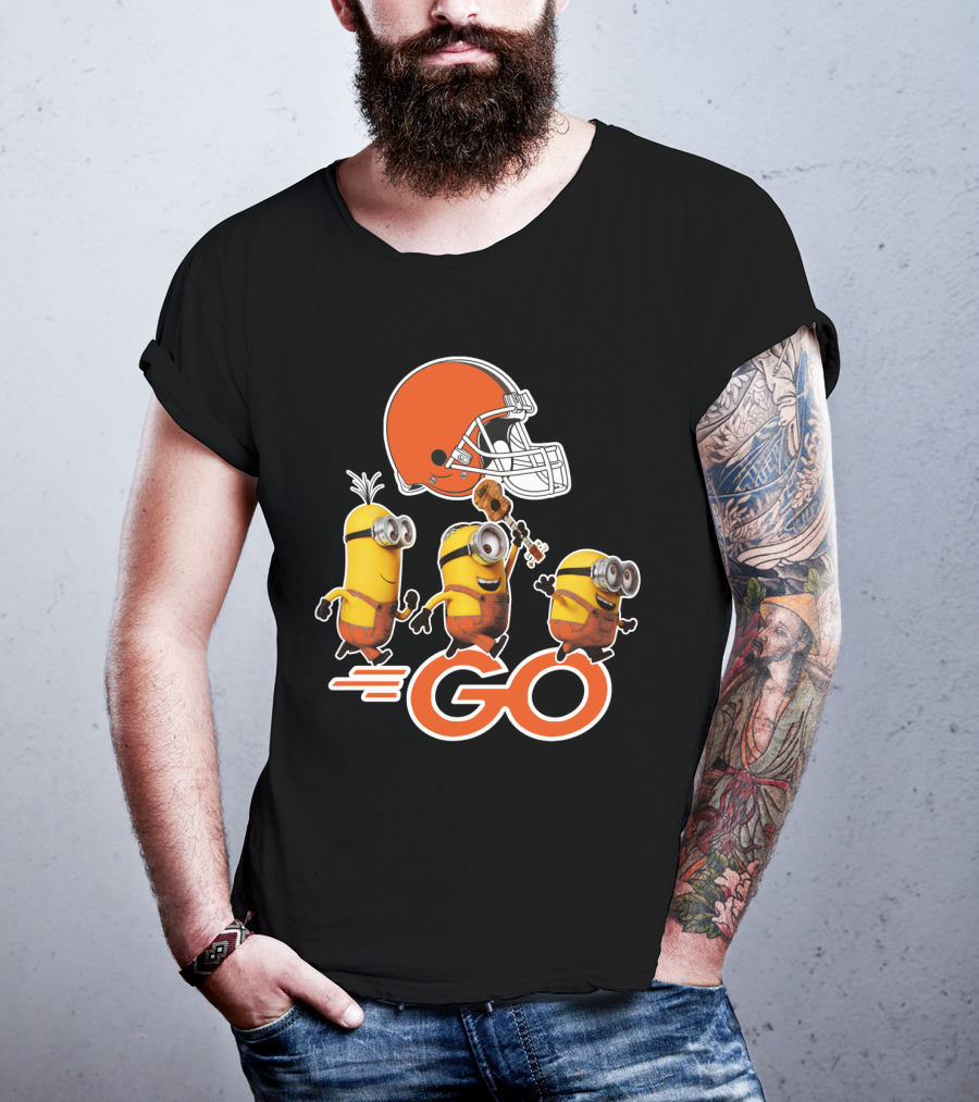 Cleveland Browns Minions Go Helmet T-Shirt