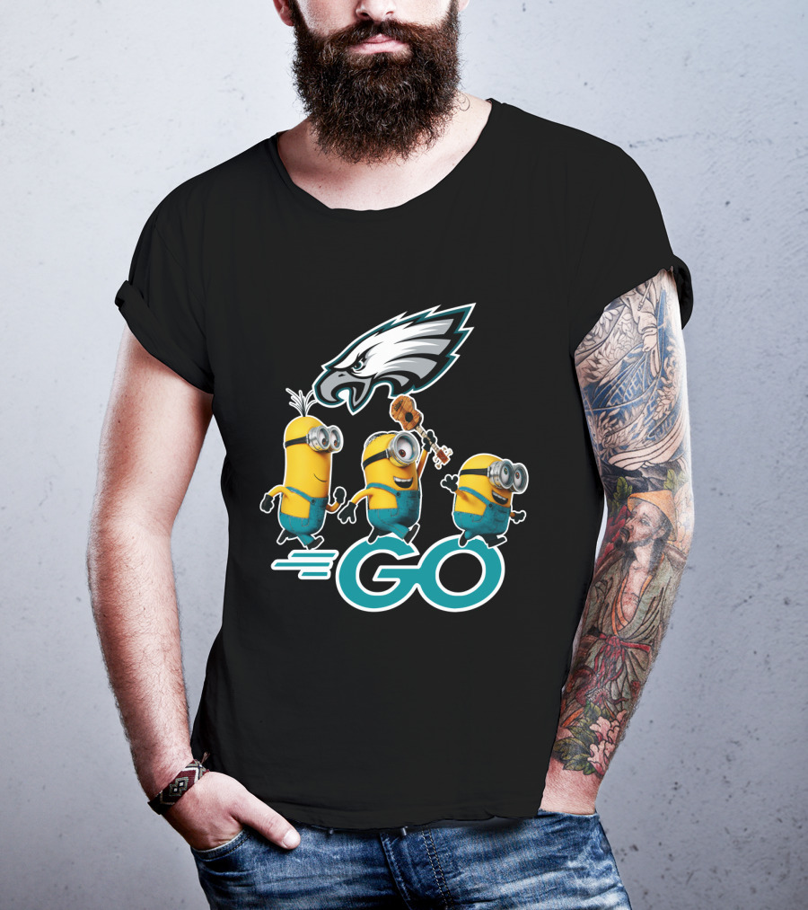 Minions Go Philadelphia Eagles T-Shirt