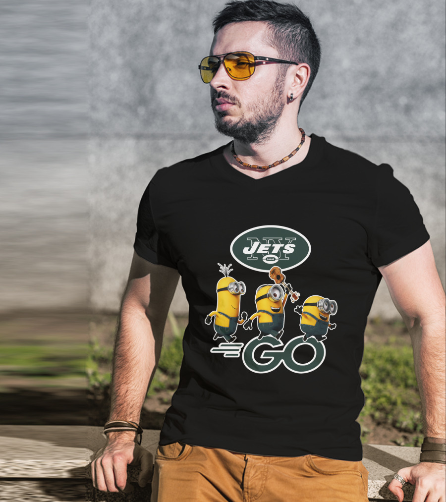 NY Jets Minions Go T-Shirt