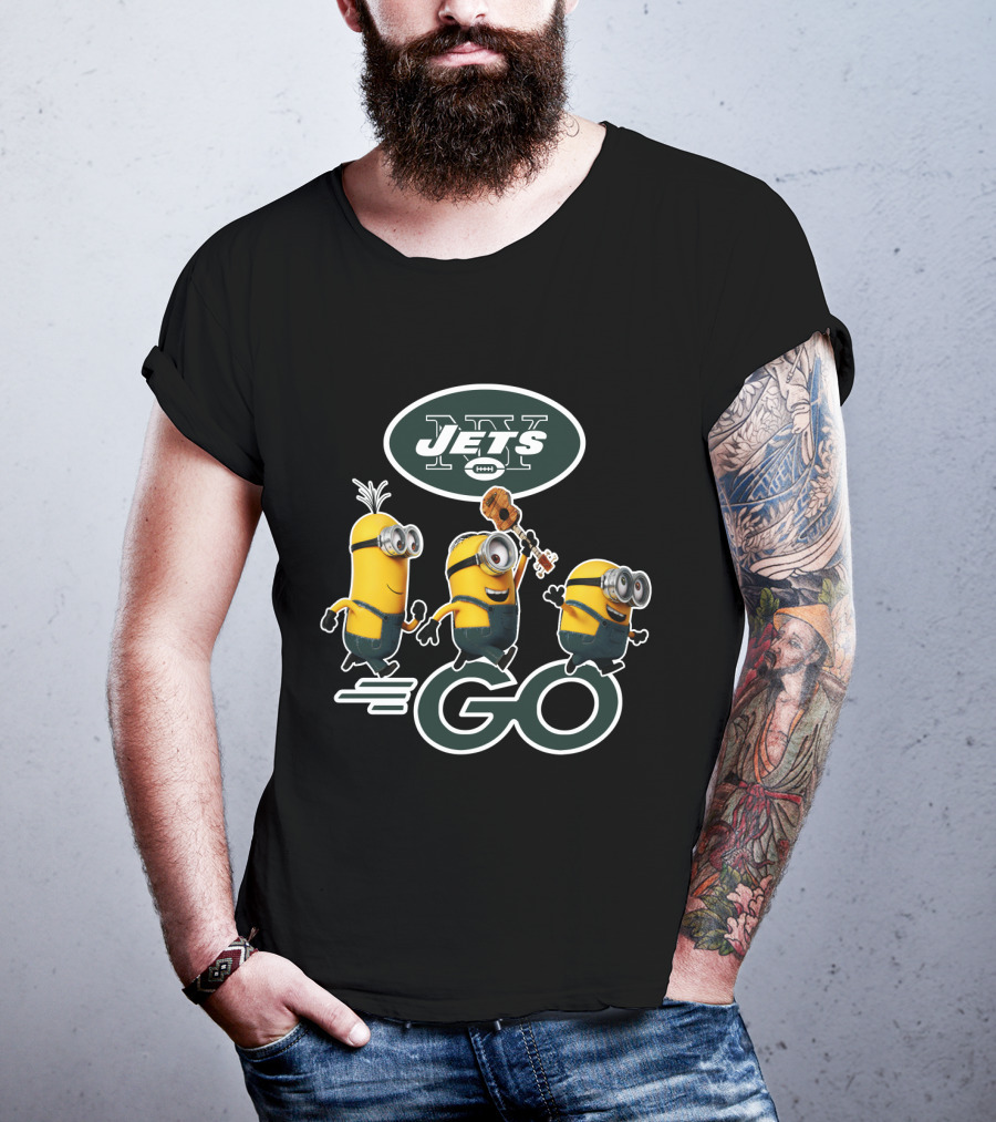 NY Jets Minions Go T-Shirt