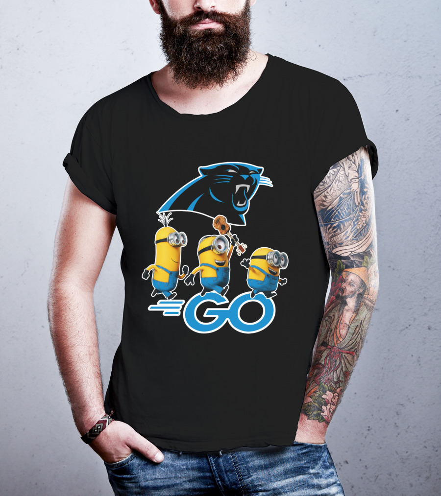 Panthers Go Minions NFL Fan Team Spirit T-Shirt