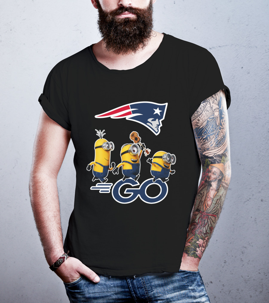 Patriots Logo Minions Go T-Shirt