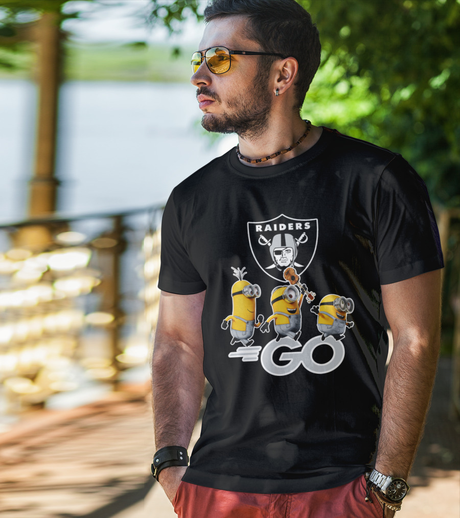 Raiders Minions Go Football Team T-Shirt