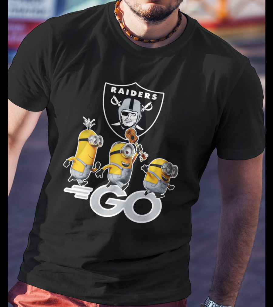 Raiders Minions Go Football Team T-Shirt