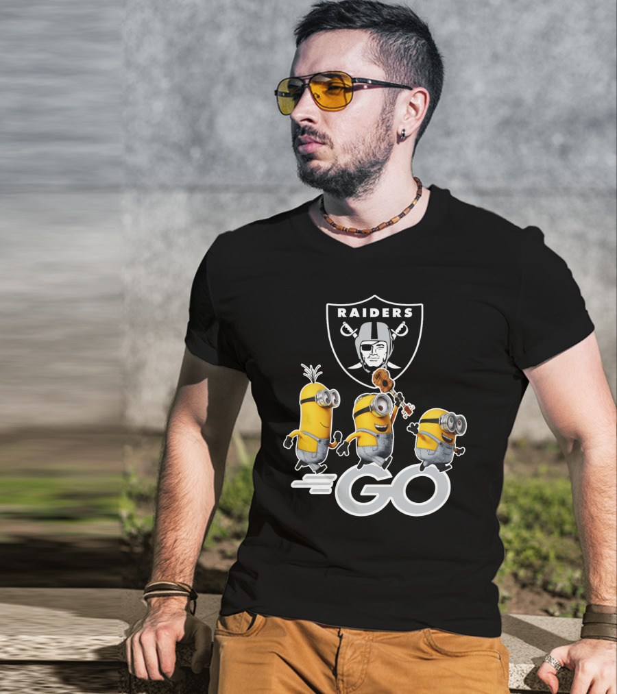 Raiders Minions Go Football Team T-Shirt