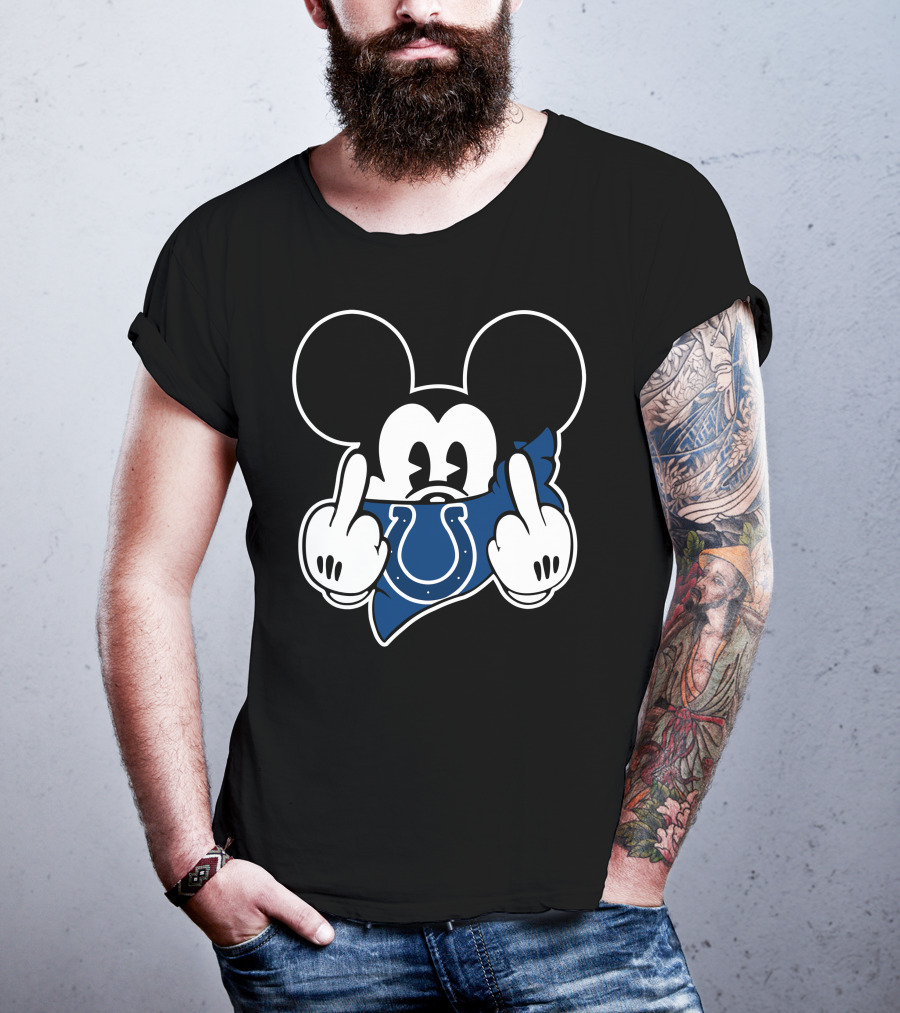 Colts Mickey Mouse Bandana Gesture T-Shirt