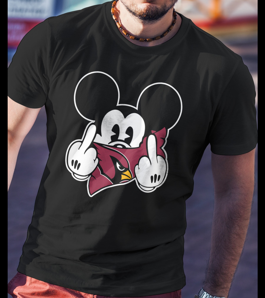 Cardinals Mickey Parody Logo Mashup T-Shirt