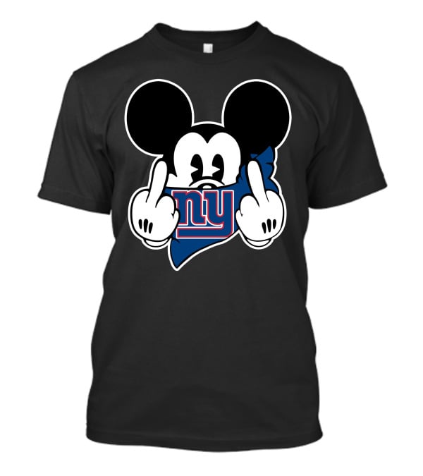 Mickey Hands Gesture New York Giants Bandana T-Shirt