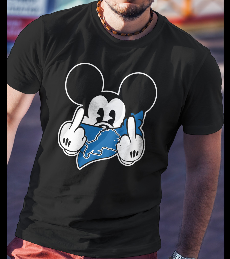 Mickey Lions Middle Finger T-Shirt