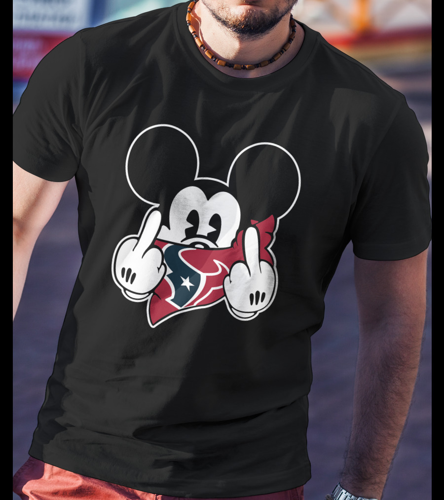 Texans Mickey Bandana Gesture T-Shirt