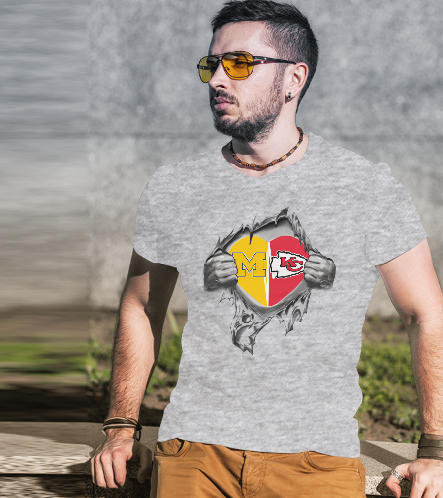 Chiefs Michigan Heart M KC Loyalty T-Shirt