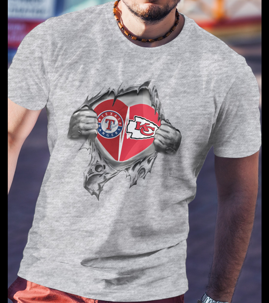 Texas Rangers Kansas City Chiefs Heartbreaking Loyalty T-Shirt