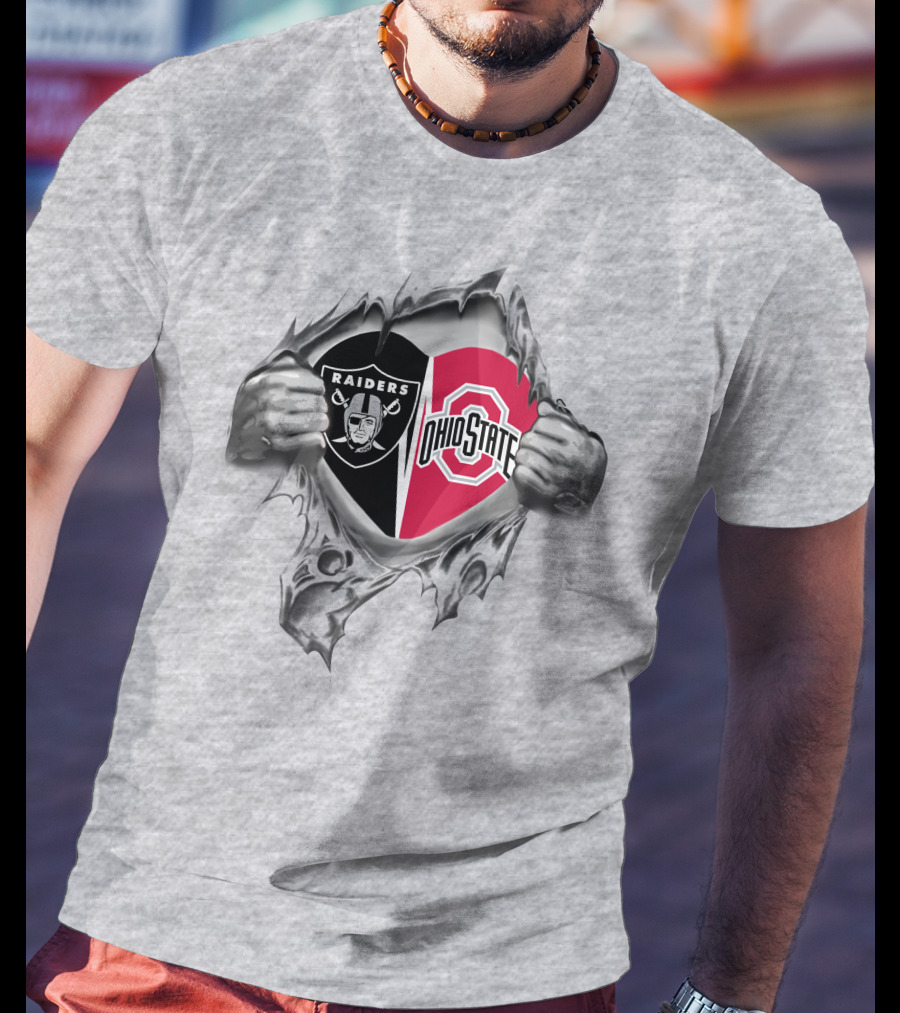Raiders Ohio State Football Fusion T-Shirt