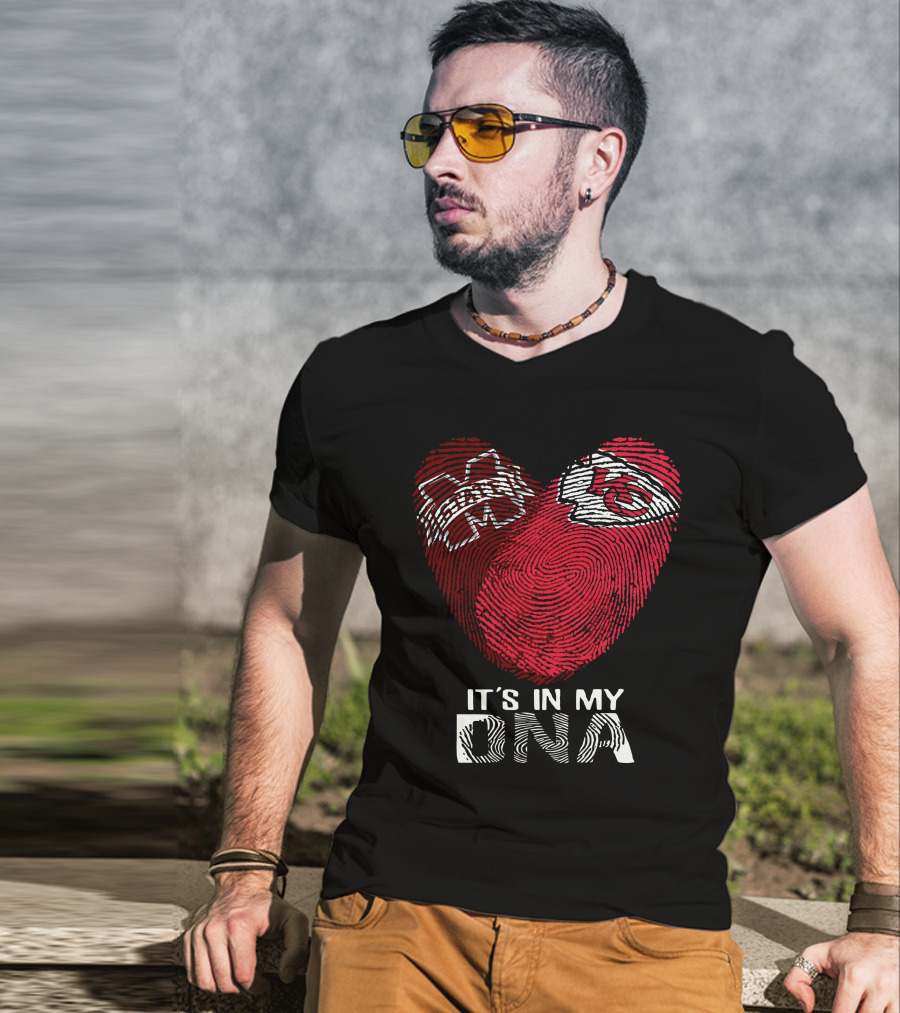 Mississippi State Bulldogs Kansas City Chiefs It's In My DNA T-Shirt