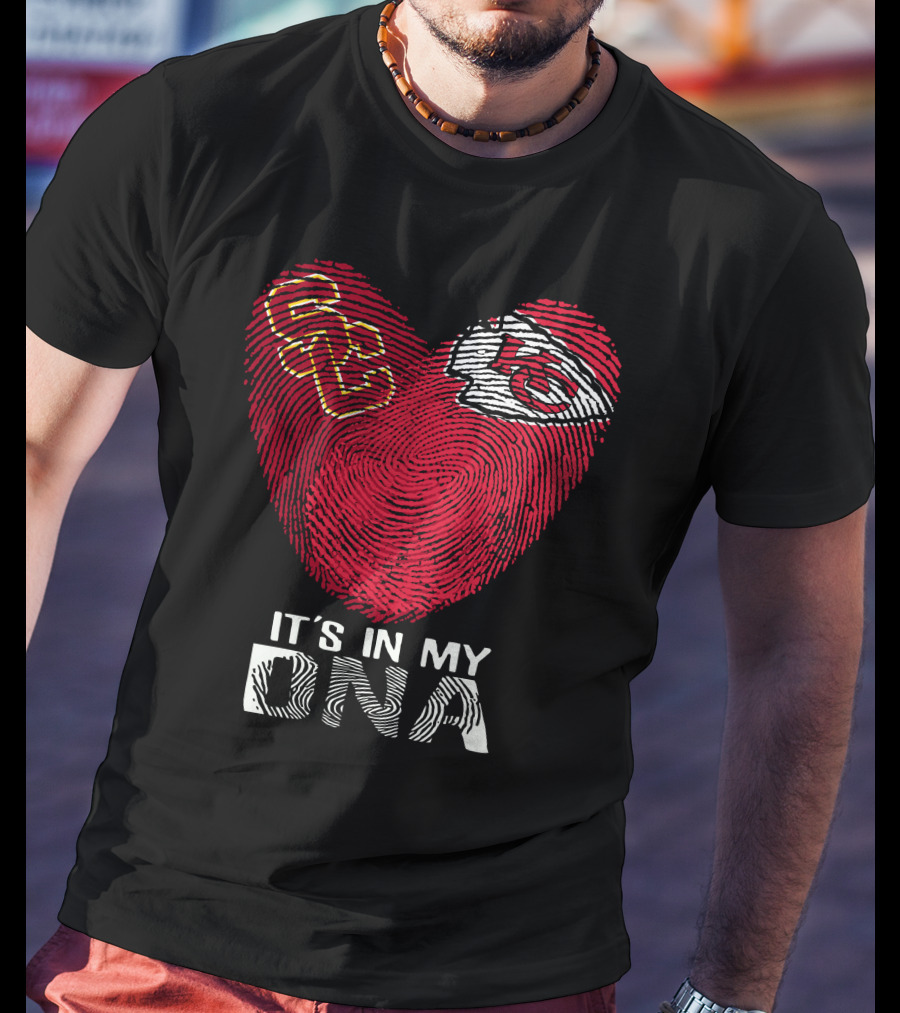 Usc Trojans Kansas City Chiefs It's In My Dna T-Shirt