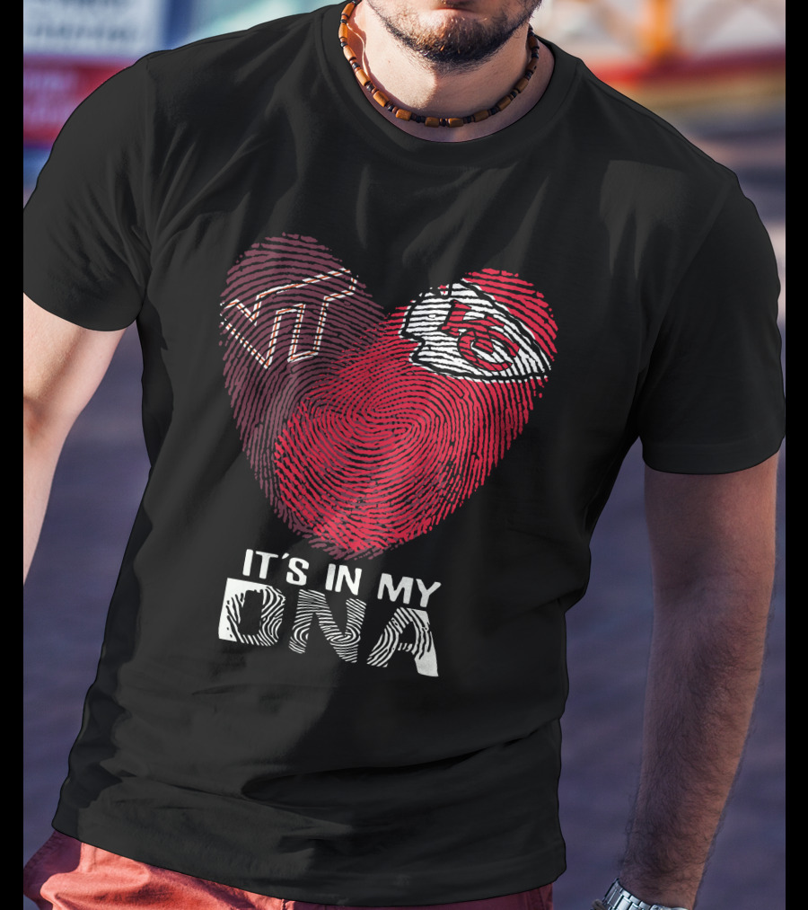 Virginia Tech Hokies Kansas City Chiefs It's In My DNA T-Shirt