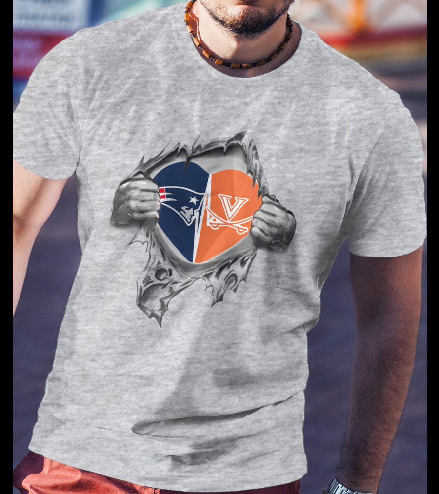 Patriots Cavaliers Heart Inside You T-Shirt