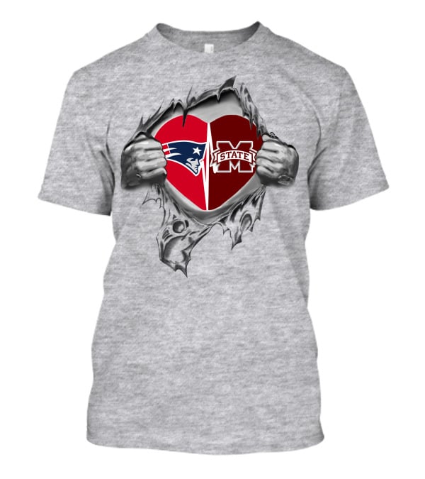 Patriots State Heart Combined Loyalty Icons T-Shirt