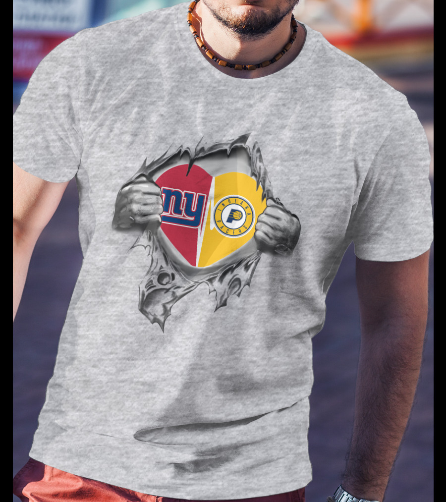 Giants NY Pacers Indiana It's In My Heart T-Shirt