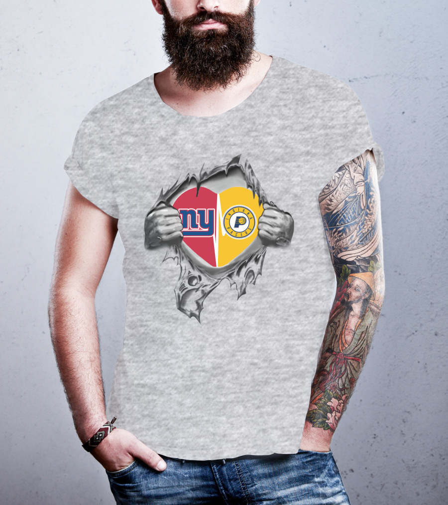 Giants NY Pacers Indiana It's In My Heart T-Shirt
