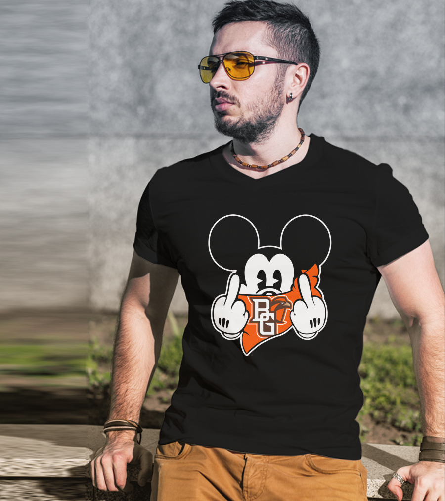 Bowling Green Falcons BG Middle Finger Mickey T-Shirt