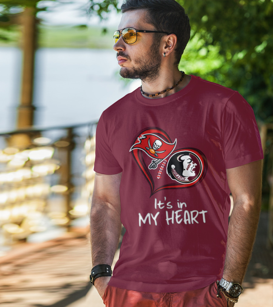 Buccaneers Seminoles It's In My Heart T-Shirt