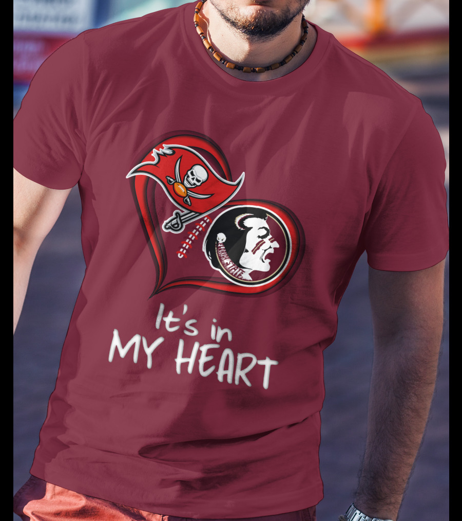 Buccaneers Seminoles It's In My Heart T-Shirt