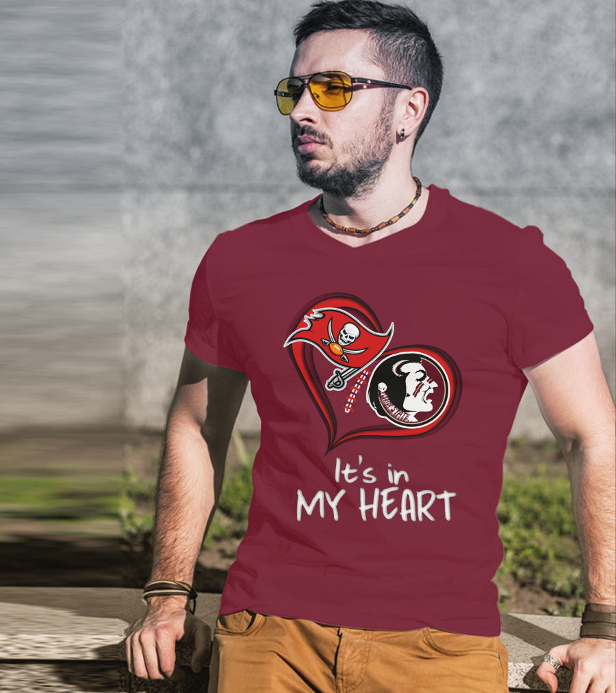 Buccaneers Seminoles It's In My Heart T-Shirt