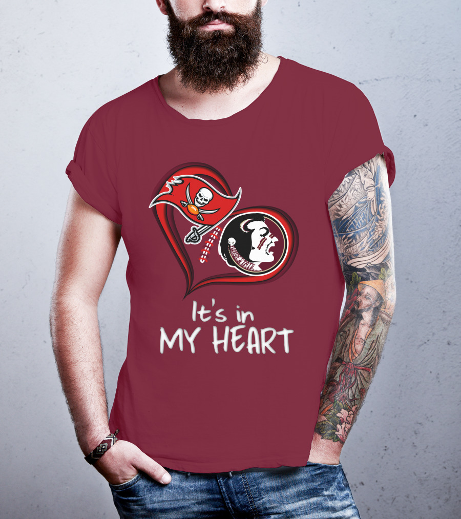 Buccaneers Seminoles It's In My Heart T-Shirt