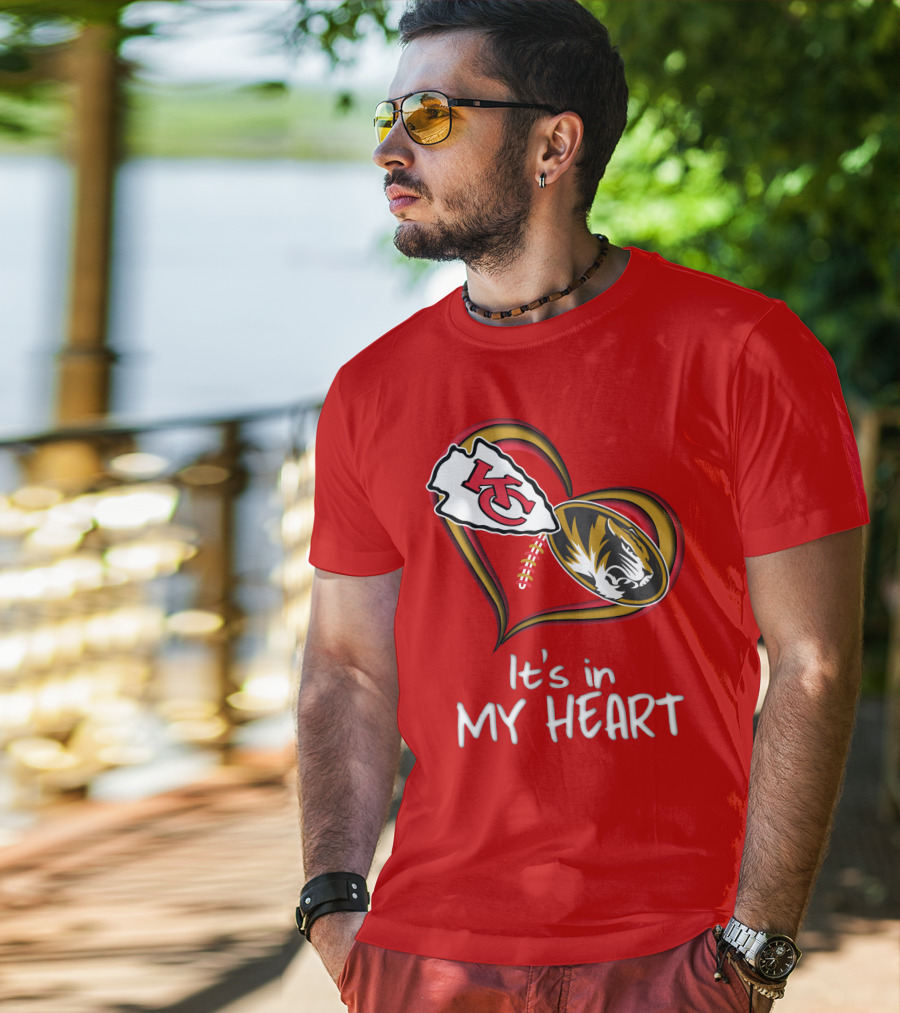 Chiefs Missouri Tigers It's In My Heart T-Shirt
