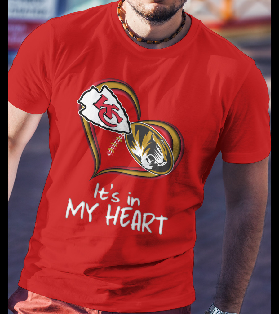 Chiefs Missouri Tigers It's In My Heart T-Shirt