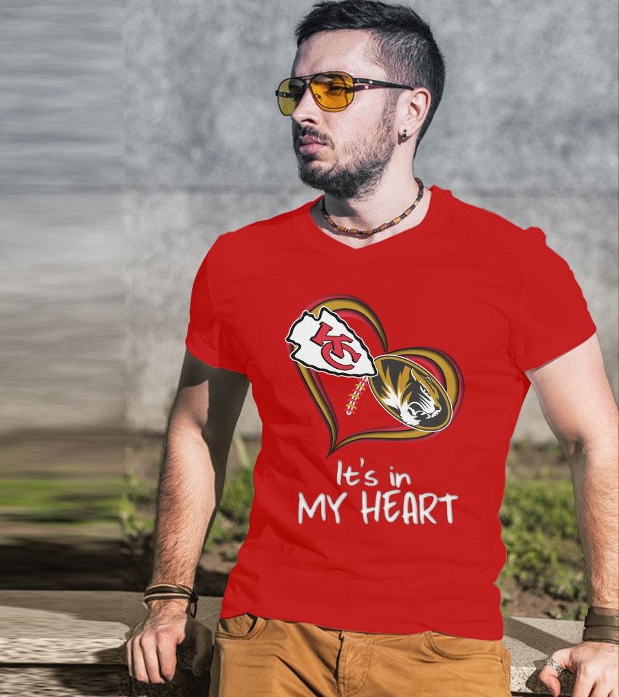 Chiefs Missouri Tigers It's In My Heart T-Shirt