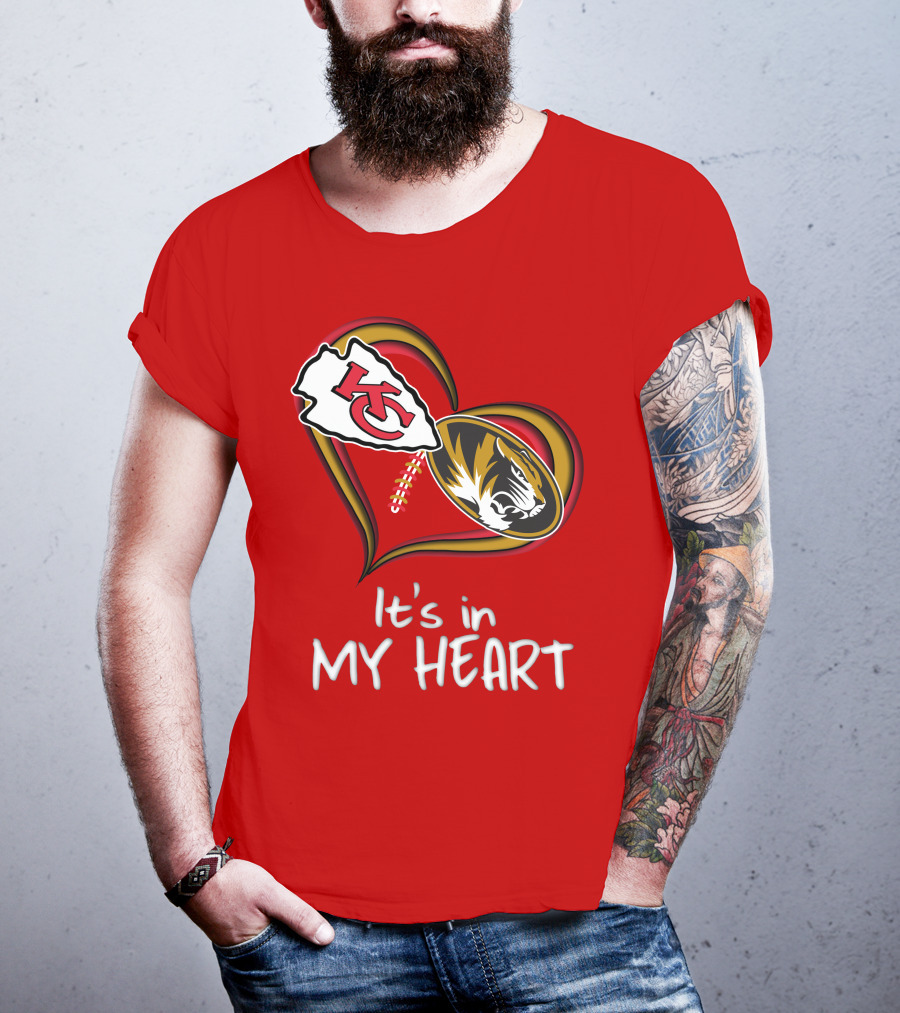 Chiefs Missouri Tigers It's In My Heart T-Shirt