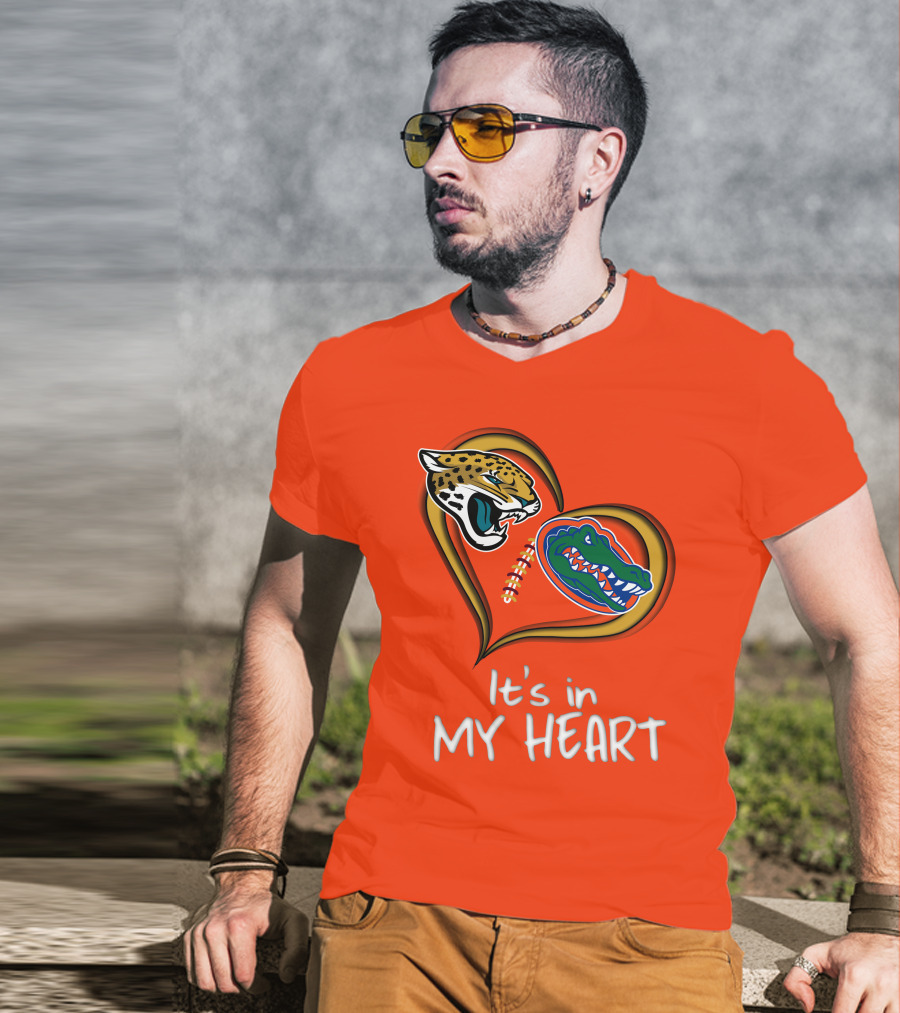 It's In My Heart Jaguars Gators T-Shirt